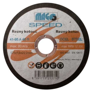 Magg RKQS12520220 Řezný kotouč na kov 125x2,0x22mm SPEED