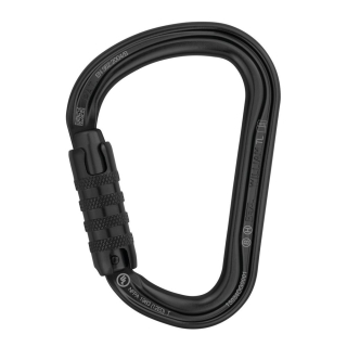PETZL WILLIAM TRIACT LOCK karabina s automatickou pojistkou ČERNÁ