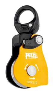 PETZL SPIN L1D jednostranná kladka s otočným závěsem (swivelem)