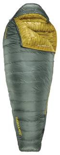 Therm-a-Rest QUESTAR -6°C Long Balsam péřový spacák šedý