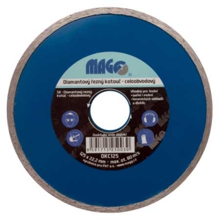 Magg DKC125 Diamantový kotouč celoobvodový 125x22,2mm