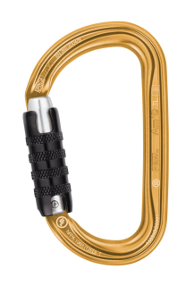 PETZL AMD TRIACT LOCK karabina s automatickou pojistkou zlatá