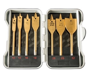 Magg SB007 Sada plochých vrtáků do dřeva 10,12,16,19,22,25,32 mm TITAN