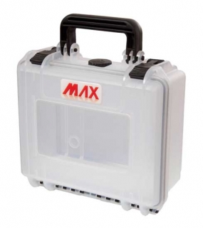 Magg MAX235TH105 MAX Plastový kufr, 258x243xH 117,5mm, IP 67, barva transparent