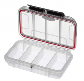 Magg MAX001T Plastový box, 175x115xH 47mm, IP 67, barva transparent, 4 přihrádky