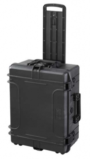 Magg MAX540H245STR MAX Plastový kufr, 604x473xH 283 mm, černý, kolečka, madlo
