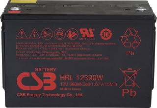 CSB HRL12390W (12V/100Ah) záložní akumulátor