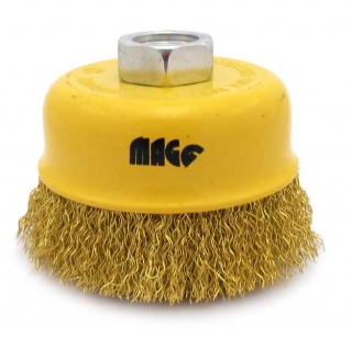 Magg 040005 Kartáč hrnkový 75, vlnitý drát B 0,30, závit M14x2