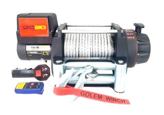 Golemtech Golemwinch 17000 12V, 7,7 t Elektrický naviják pro těžké nasazení