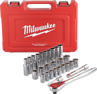 MILWAUKEE gola sada nástrčných klíčů s ráčnou 1/2"- 4932471864