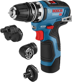 BOSCH GSR 12V-35 FC Full Set Aku vrtací šroubovák 2x 3,0Ah + L-Boxx + 4 nástavce - 06019H3000