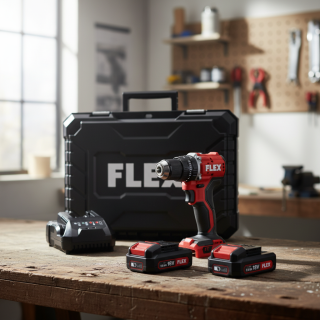 FLEX PD 2G 18.0-EC LD/2.5 Set Aku příklepová vrtačka 18V / 2x 2,5Ah - 519057