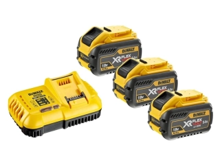 DEWALT DCB118X3 Set 3x akumulátor DCB547 FLEXVOLT 18/54 V - 9,0 Ah + nabíječka