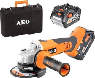 AEG BEWS 18-115XLI-402C Aku úhlová bruska, 18V, 115mm / 2x 4,0Ah