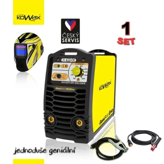 KOWAX GeniArc 160Evo Svářecí invertor MMA/TIG SET I svařovací invertor + KABELY + KUKLA