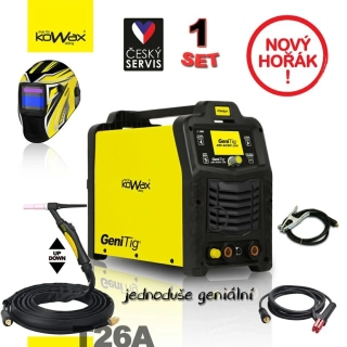 KOWAX® GeniTig® 220AC/DC LCD, Svařovací invertor, set 01 + SAMOSTMÍVACÍ KUKLA