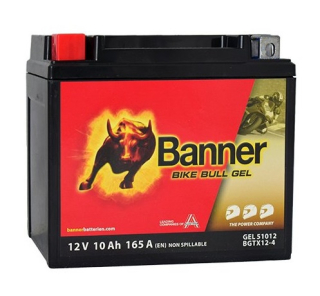 Banner BIKE BULL GEL 51012 12V 10Ah 165A BGTX12-4 motobaterie