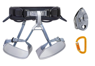 PETZL KIT CORAX GRIGRI Sm´D 1 sada s úvazkem Corax a karabinou Sm´D