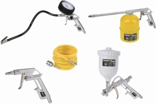 PowerPlus POWAIR0020 kompresorový pneumatický set 5-dílný