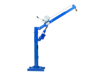 GEKO G02085 Dílenský jeřáb hydraulický 450 kg, s navijákem, otočný skládací