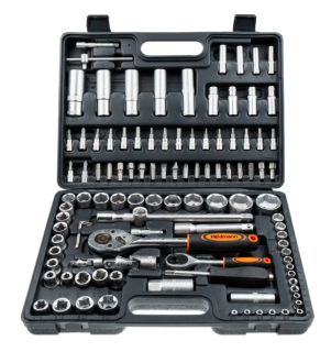 GEKO G10151 Gola sada 1/4" a 1/2", pro hobby využití, 108 dílů