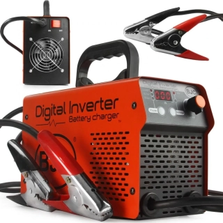 MDtools BJC M82498 Nabíječka baterií - startovací zdroj, invertorová, digitální, 50-800Ah, 12/24V, max. 600A