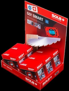 SOLA GO! SMART DISPLAY digitální vodováha 8cm - 5 ks
