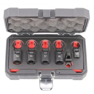 QUATROS QS50634 Klíče na převlečné matice, flexibilní, 12-19 mm, 6 ks