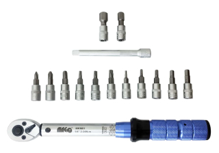 MAGG MKM01 Momentový klíč 1/4" 2-24 Nm pro jízdní kola - 13 hlavic