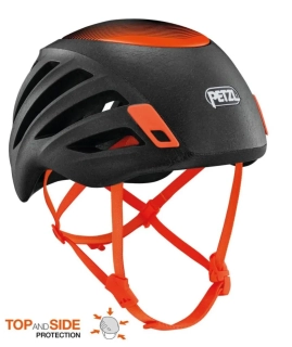 PETZL SIROCCO S/M BLACK horolezecká přilba černo-oranžová