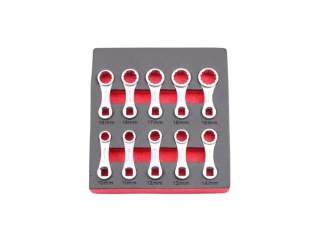 QUATROS QS56000 Adaptéry pro momentové klíče 3/8", 10-19 mm, dvanáctihranné, 10 ks