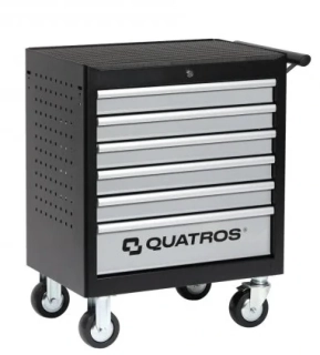 QUATROS QS17062 Dílenský vozík, nevybavený, 6 zásuvek, deska s pěnovou výplní EVA