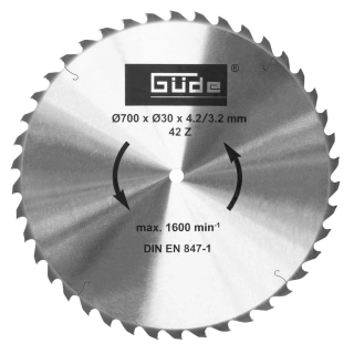Güde 1859 Kotouč pilový 700X30X4,2 MM