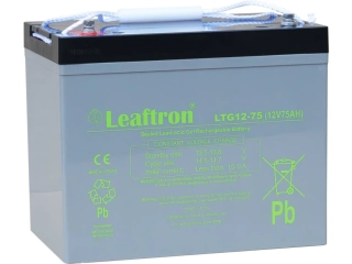 Leaftron LTG12-75 gelový záložní, bezúdržbový, akumulátor 12V/75Ah