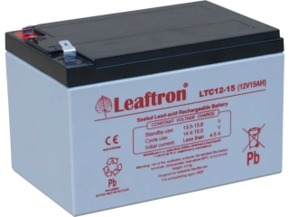 Leaftron LTC12-15 T2 (12V/15Ah) záložní, bezúdržbový, akumulátor