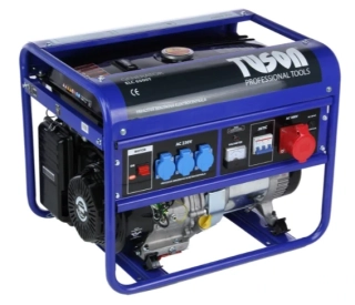 TUSON ELC6500T Benzínová elektrocentrála 5000W OHV, AVR, třífázová, výstup 3x230V + 1x380V