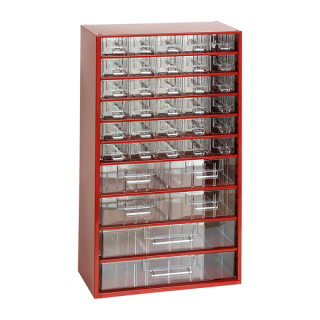 TOKOZ Zásuvkový organizér 12 / 30S, 4M, 2L - RAL 3002 - Červená
