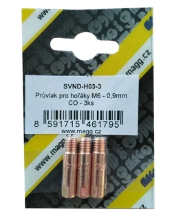 Magg Průvlak pro hořáky M6 - 0,9mm CO - 3ks