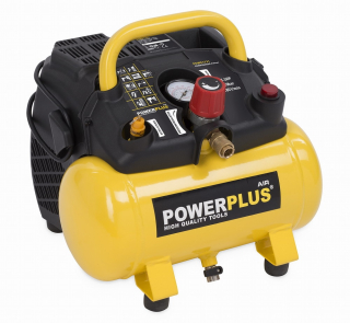 PowerPlus POWX1721 bezolejový kompresor 1100W, 6L, 8bar
