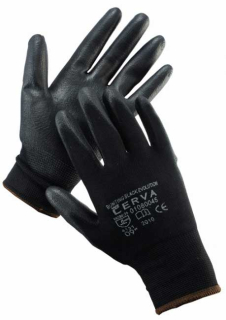CERVA BUNTING BLACK EVOLUTION - rukavice PU - 10/XL