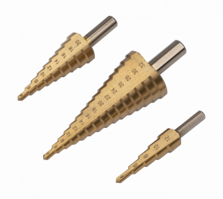 KREATOR KRT061700 Vrtáky stupňovité TIN 3ks