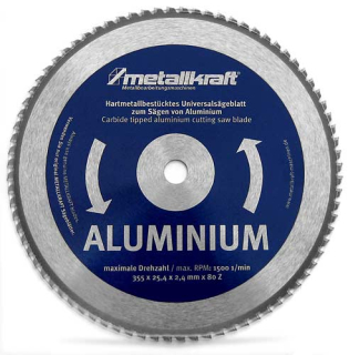 Metallkraft 3853502 pilový kotouč na hliník 355 mm