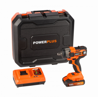 PowerPlus POWDP20160 Aku rázový utahovák 1/2", 20V/2,0Ah SET