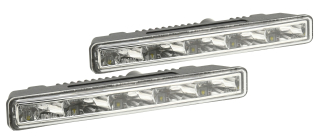 COMPASS 33550 Světla denního svícení 5 HIGH POWER LED 12V/24V (185x23x55 mm)