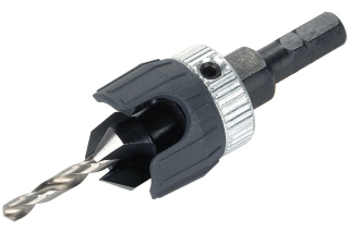 WOLFCRAFT 2544000 předvrták a záhlubník, stopka šestihran - průměr 3,2-12mm