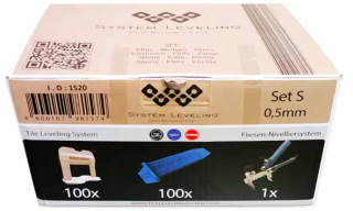 System Leveling SL1520 aplikační SET 100/100/1 - 0,5mm, karton