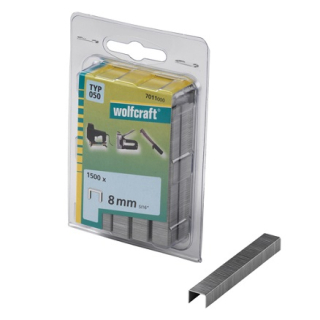 WOLFCRAFT 7011000 sponka široká do sponkovačky výška 8 mm - 1400 ks