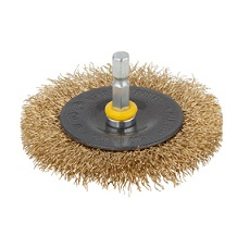WOLFCRAFT 2110000 Kartáč mosazný drátěný kotouč 75x10mm