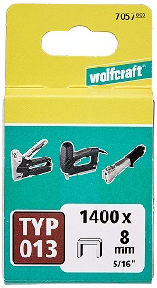 WOLFCRAFT 7057000 Spona široká čalounická 10,55mm výška 8mm, 1400ks
