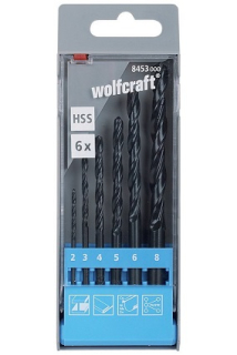 WOLFCRAFT 8453000 Vrták HSS 2-8mm, sada 6ks
